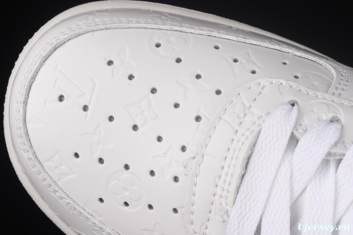 NIKE Air Force 1' 07 Low LV printed all-white low-top casual board shoes LA2314-100