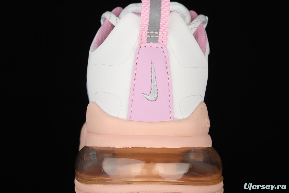 NIKE Air Max 270React new high-frequency mesh function half-palm air cushion cushioning running cloth shoes CZ8131-100