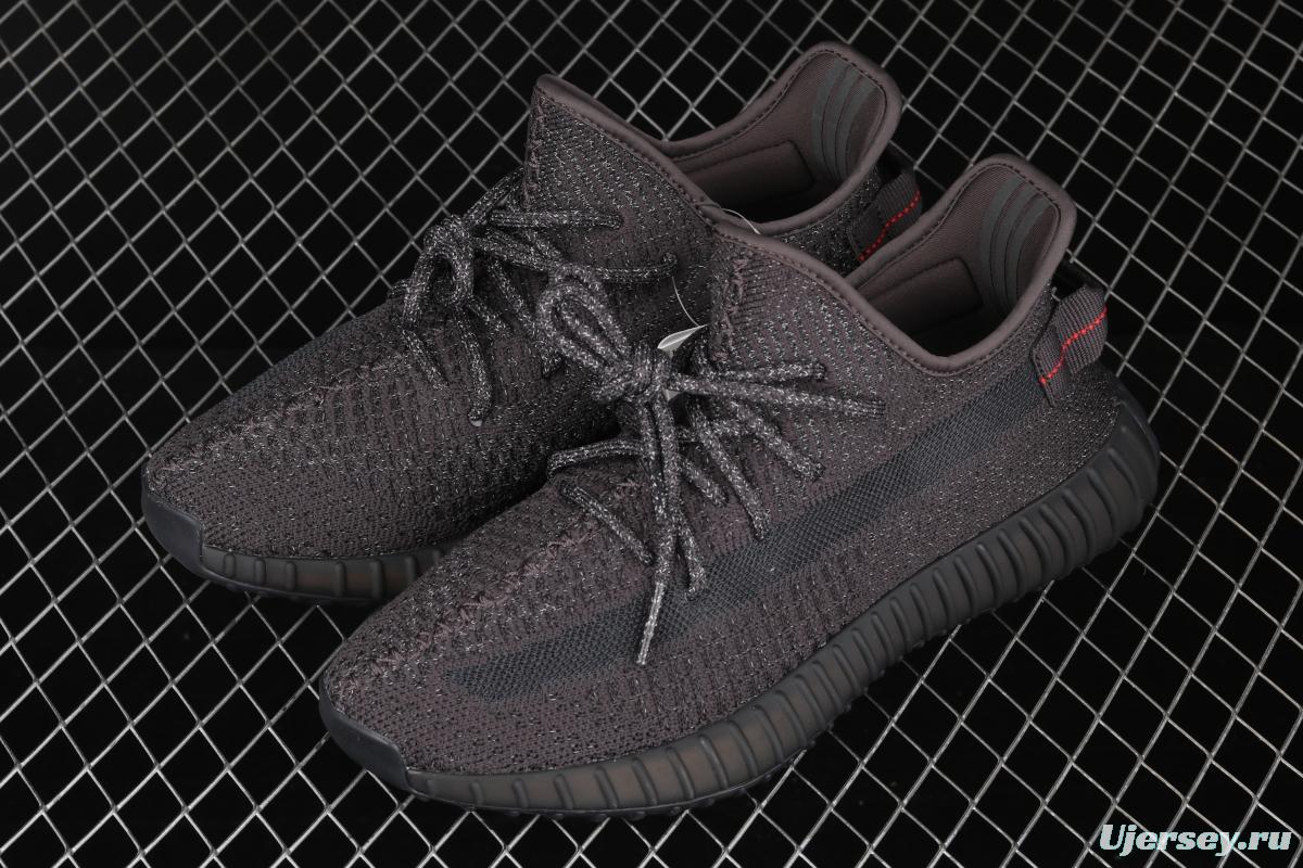 Adidas Yeezy 350 Boost Basf V2 FU9007 Darth Coconut 350 second generation black sky star hollowed-out silk color match BASF Boost original