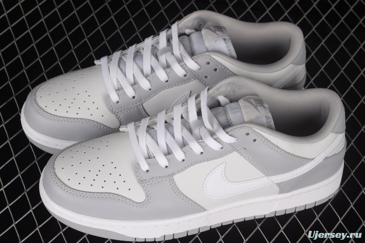 NIKE DUNK Low Retro Grey White Cool Grey Color Matching SB Buckle Rebounds Fashion Casual Sneakers DJ6188-001