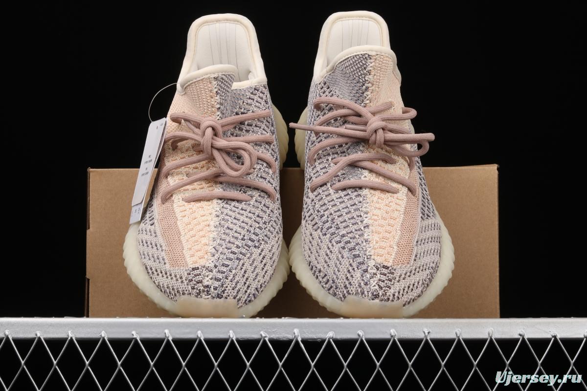 Adidas Yeezy 350 Boost V2 Ash Pear GY7658 Darth Coconut 350 second generation hollowed-out gray pearl color matching