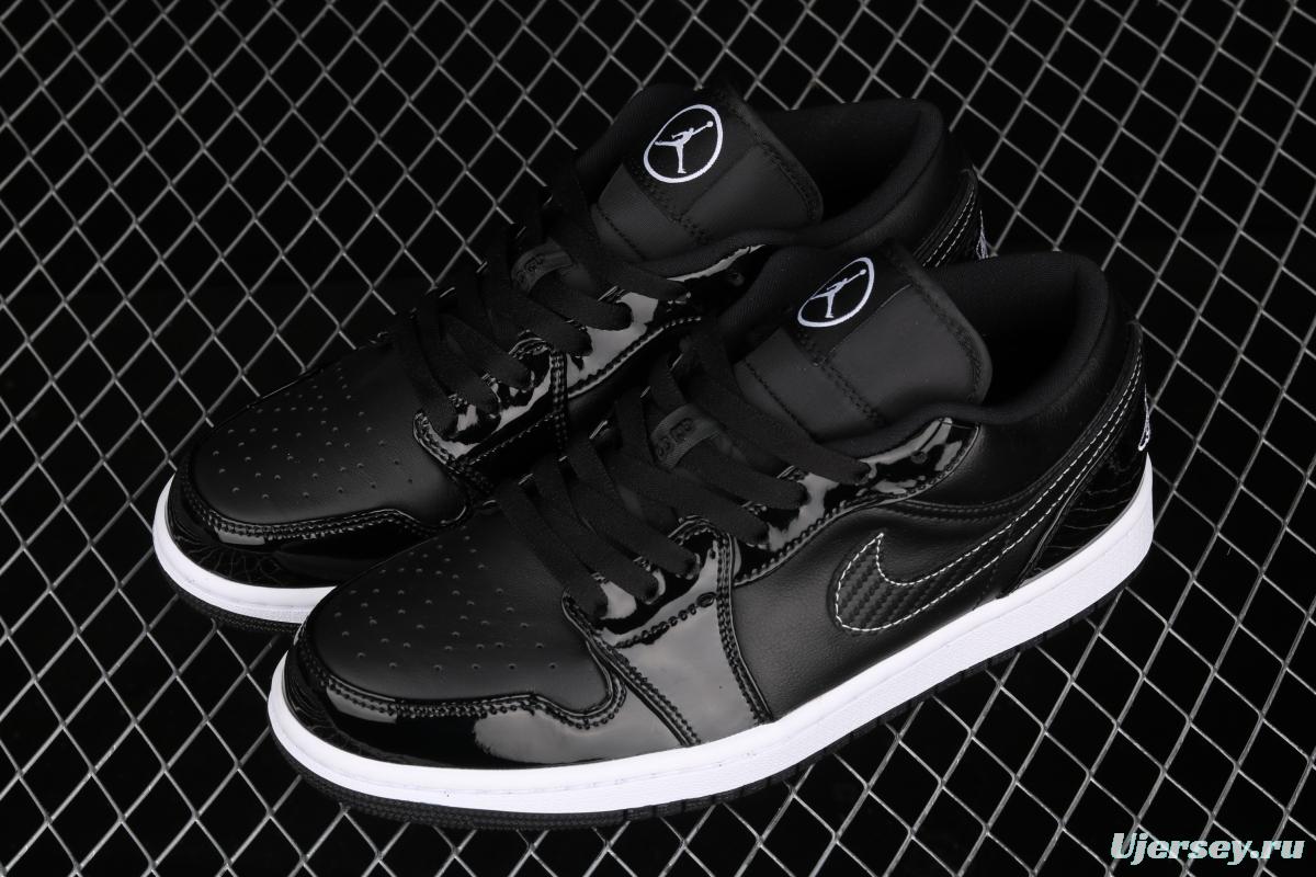 Air Jordan 1 Low ASW low-top all-Star patent leather black low-top basketball shoes DD1650-001