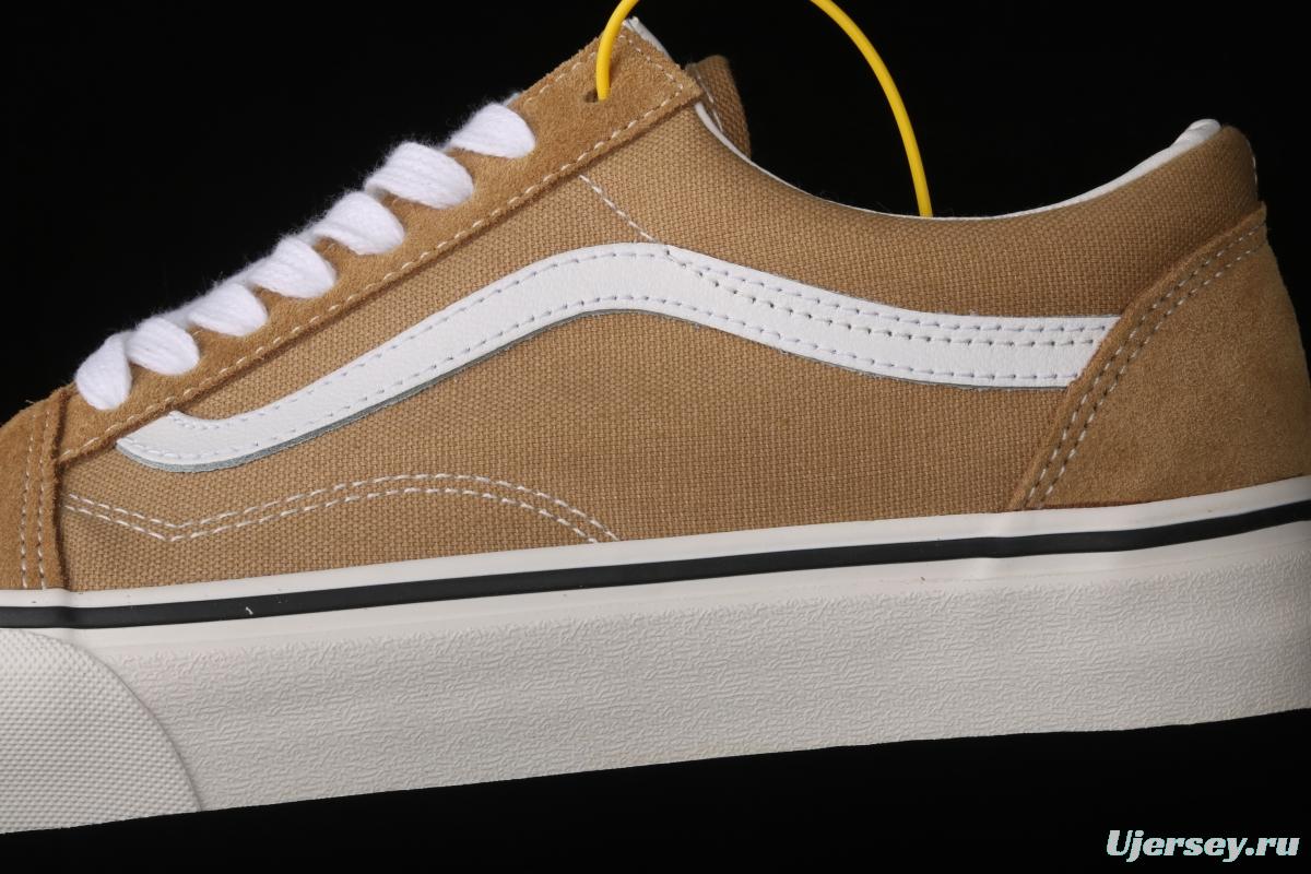 Vans Style 36 Milk Brown low upper board shoes sports board shoes VN0A38G17ZF