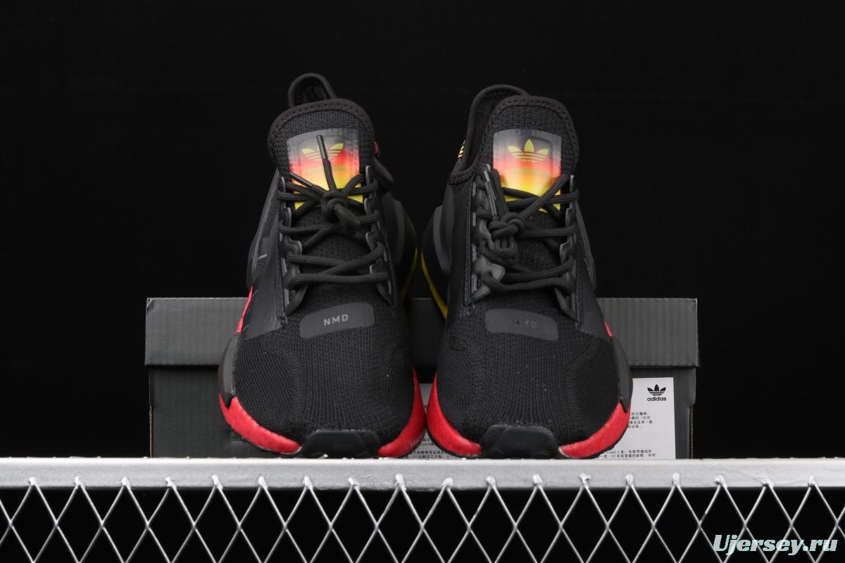 Adidas NMD R1 Boost V2 FX4149 second generation elastic knitted surface popcorn running shoes