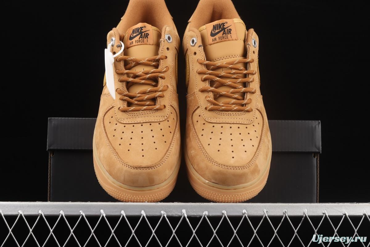 NIKE Air Force 1'07 WB AF1 suede wheat color head low upper board shoes CJ9179-200