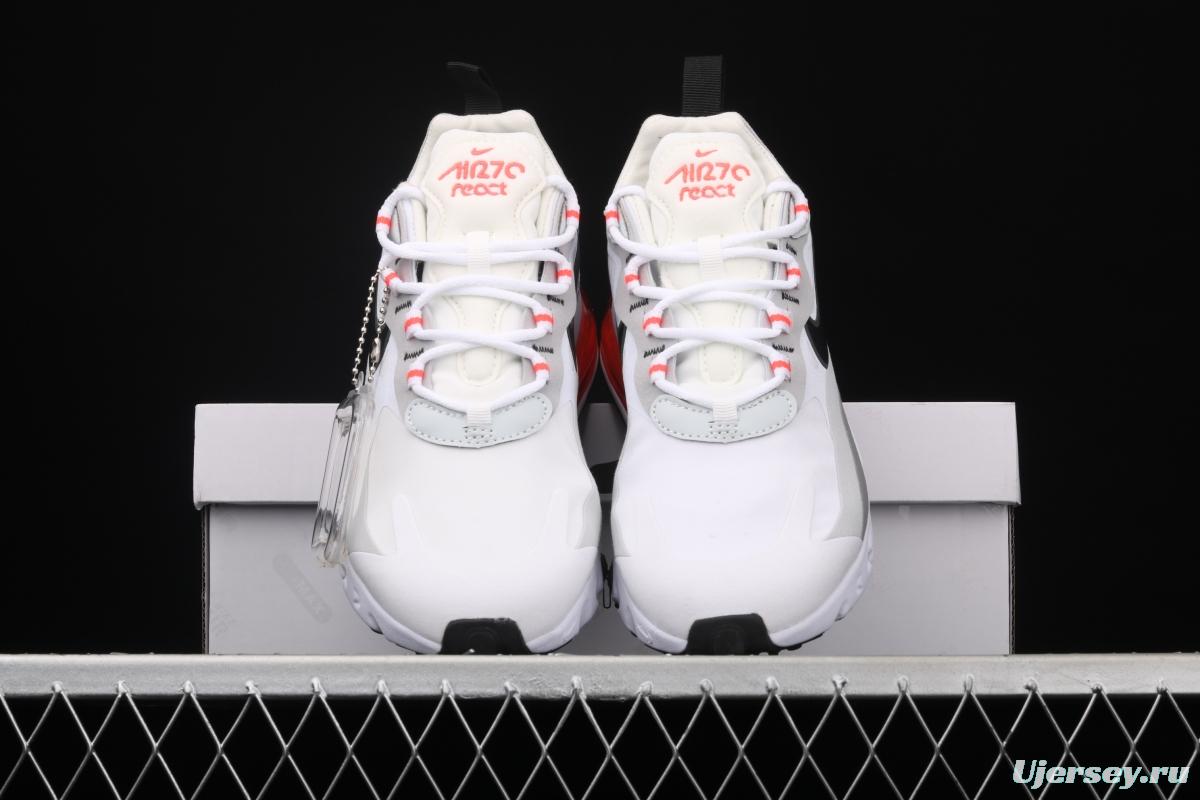 NIKE Air Max 270React new high-frequency mesh function half-palm air cushion running shoes CT1280-100