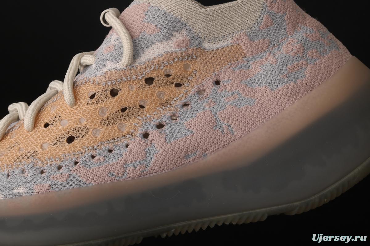 Adidas Yeezy Boost 380 Pepper FZ4977 Kanye jointly limited coconut 380 blue-gray sky star color running shoes