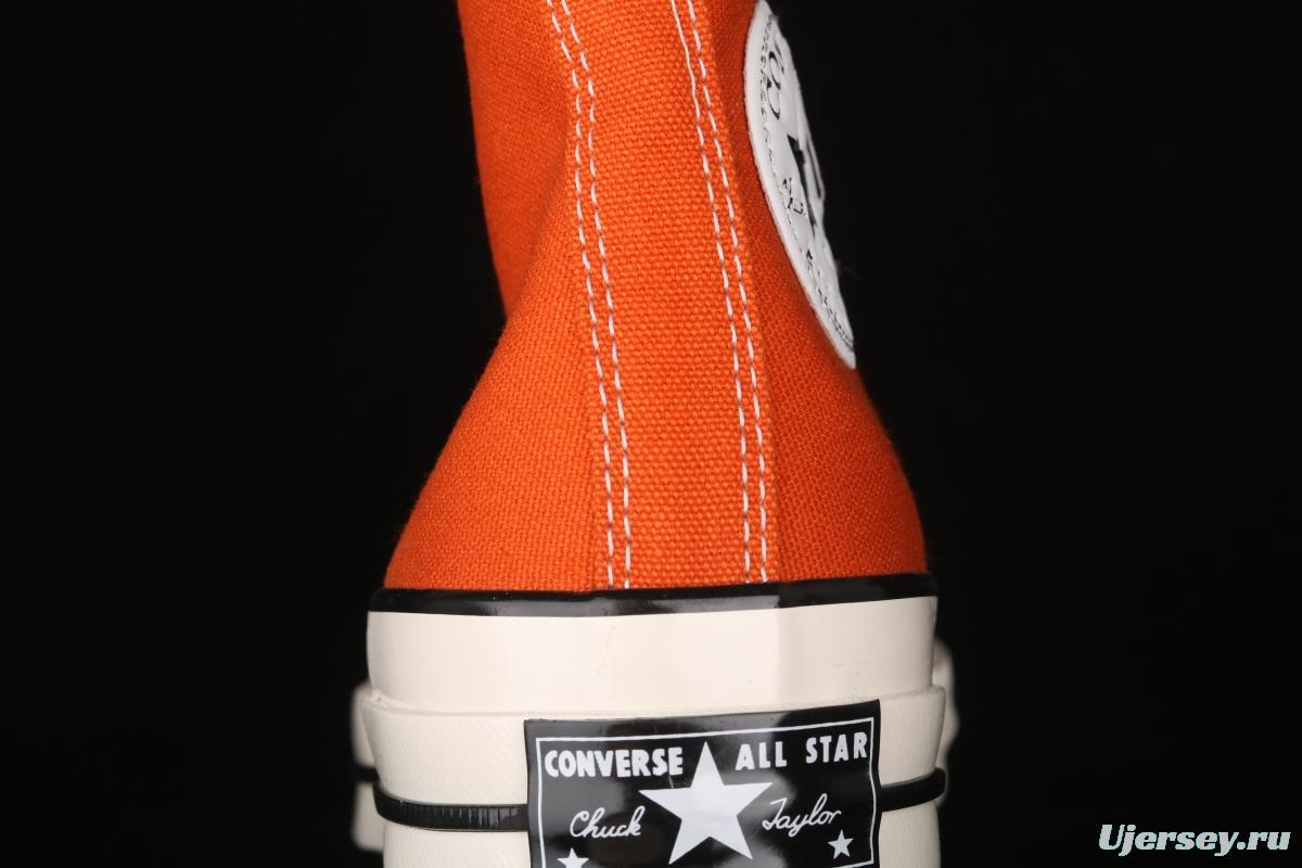 Converse Chuck 70s spring new color bonfire orange matching high-top casual board shoes 171475C