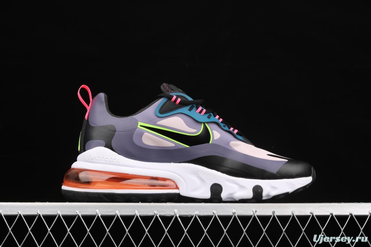 NIKE Air Max 270React new high frequency mesh hollowed-out half-palm air cushion running shoes CV8818-500