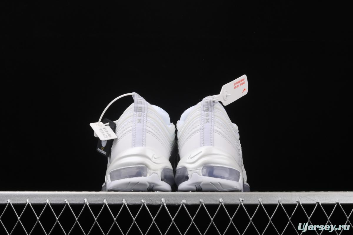 NIKE Air Max 973M reflective all-white bullet air cushion running shoes 921733-100