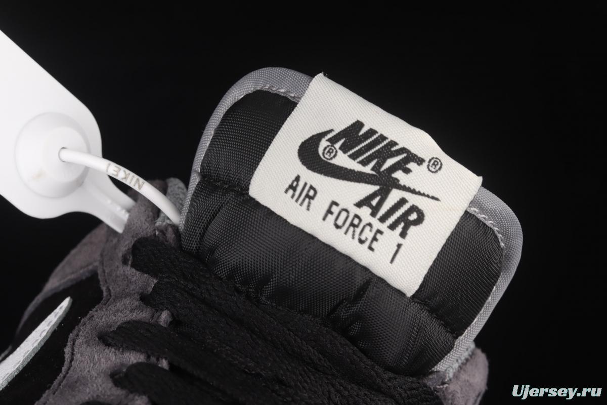 NIKE Air Force 1' 07 Low dark gray suede color matching low-top casual board shoes NT9966-336