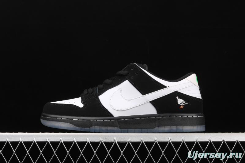 Jeff Staple x NIKE SB DUNK Low Pigeon 3.0Black and White Panda Pigeon low side Classic Leisure Sports Board shoes BV1310-013 