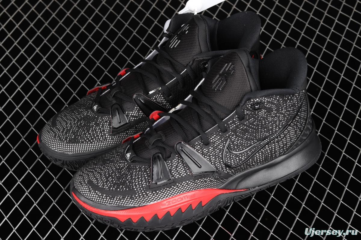 NIKE Kyrie 7 BRED Owen 7th generation black and red CQ9327-001