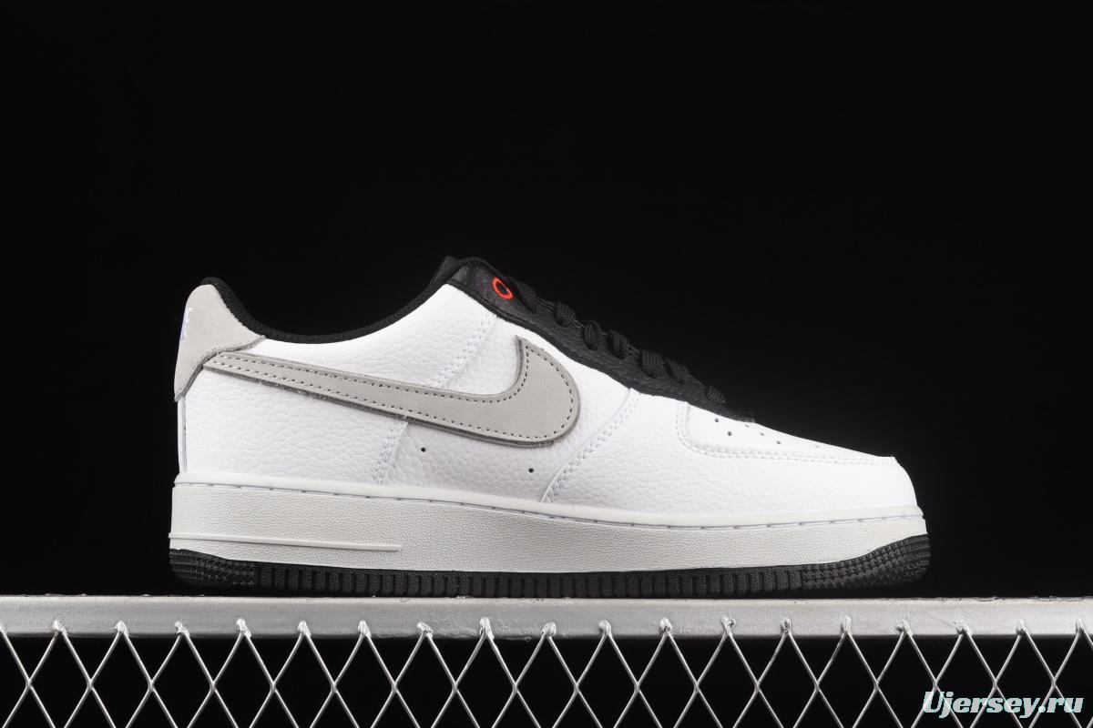 NIKE Air Force 1y07 Mycteria Cinerea Silver Stork embroidered low-end leisure sports board shoes DA8482-100