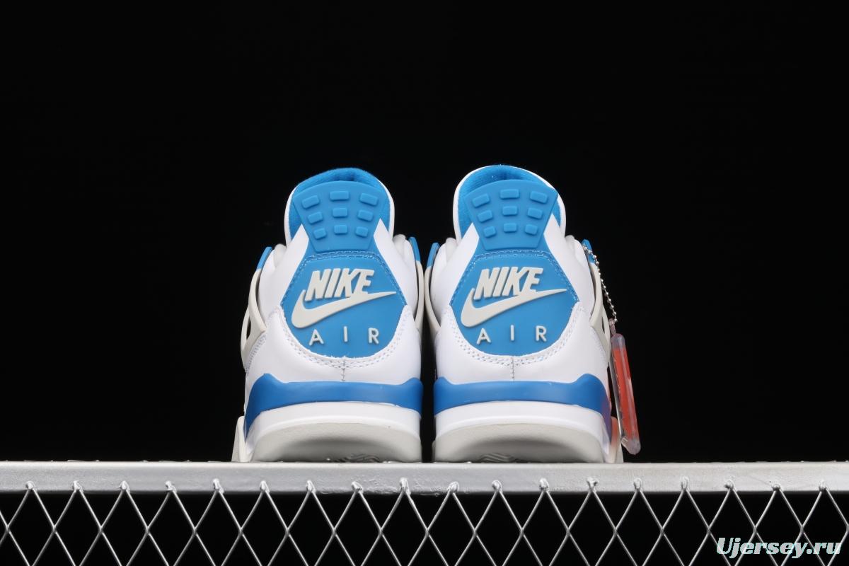 Air Jordan 4 Retro Military Blue White Blue 308497-105