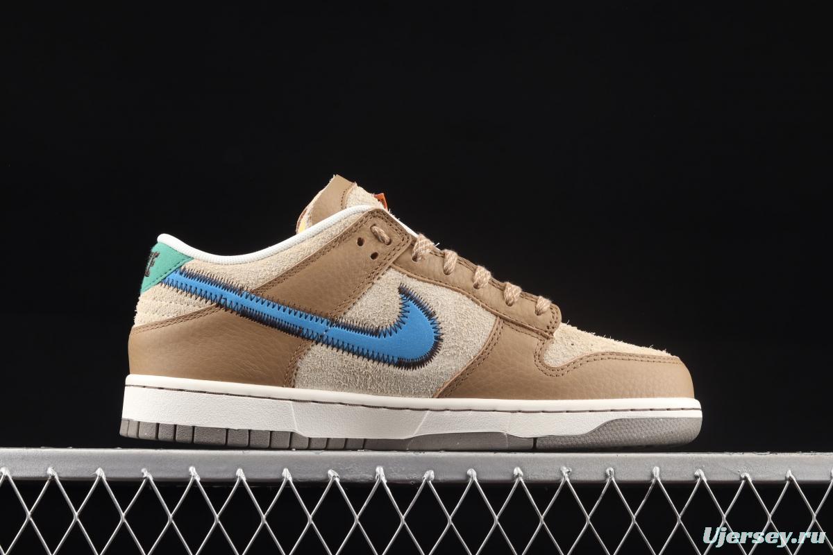 Size x NIKE DUNK Low Dark Driftwood Slam Dunk Series low-top leisure sports skateboard shoes DO6712-200