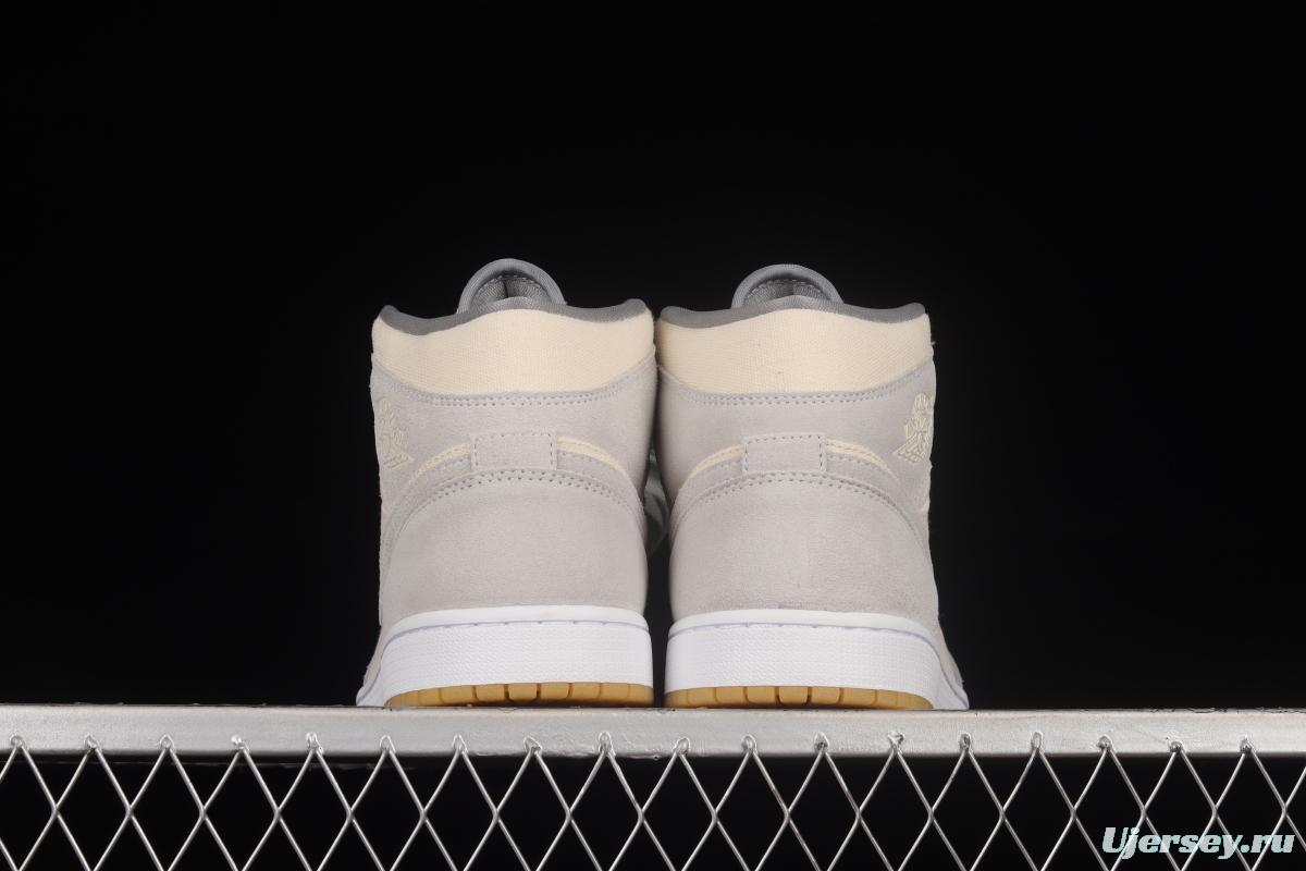 Air Jordan 1 Mid coconut milk mid-top basketball shoes DN4281-100