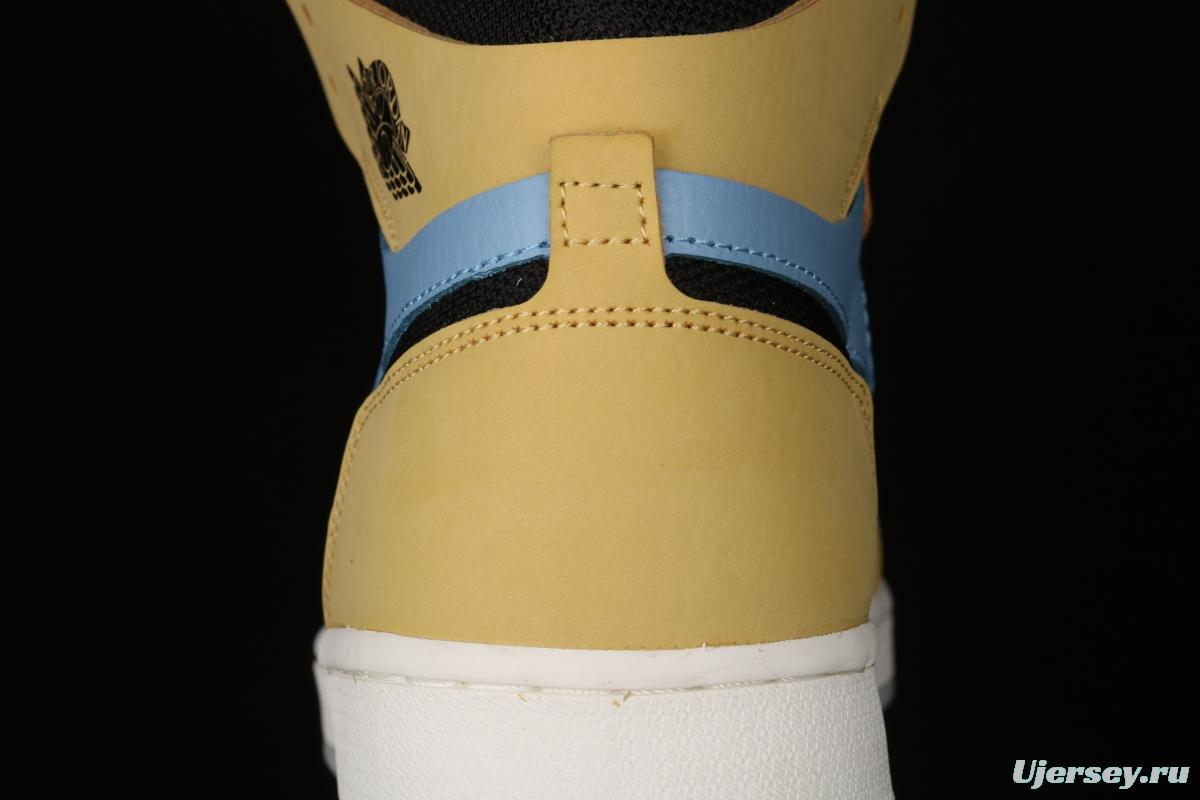 Air Jordan 1 Zoom CMFT Black Blue Yellow CT0978-900