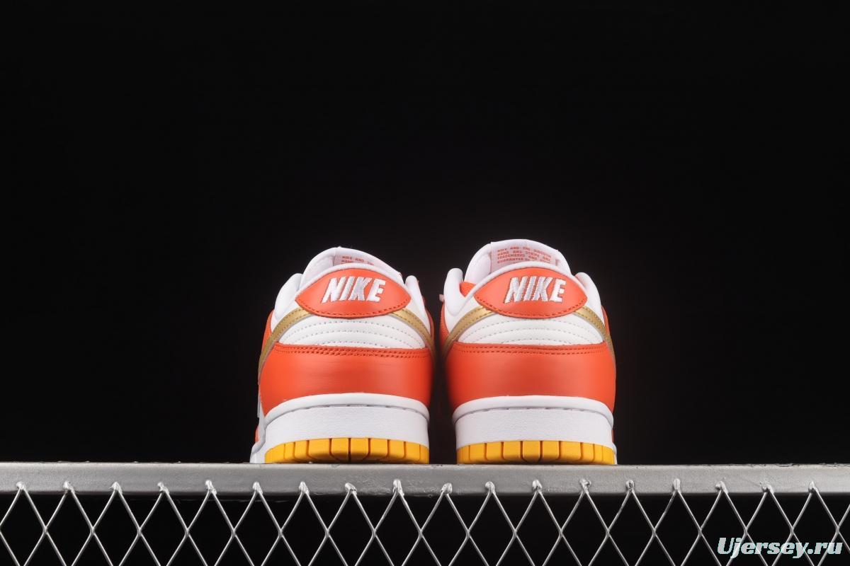 NIKE DUNK Low Golden Orange Platinum Orange SB rebound Fashion Leisure Board shoes DQ4690-800