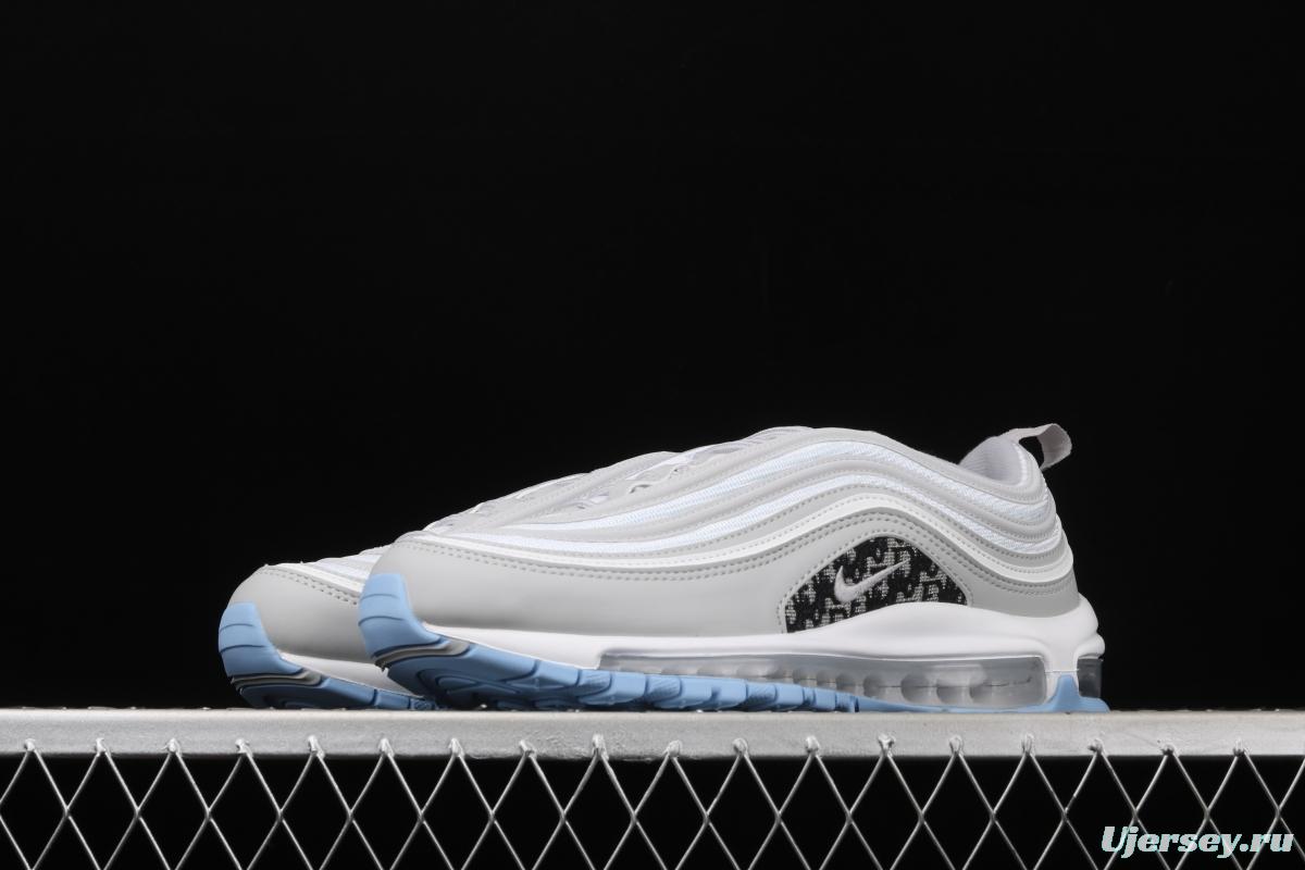 NIKE Air Max 97 Lx Dior color 3M reflective bullet air cushion running shoes AR8898-002