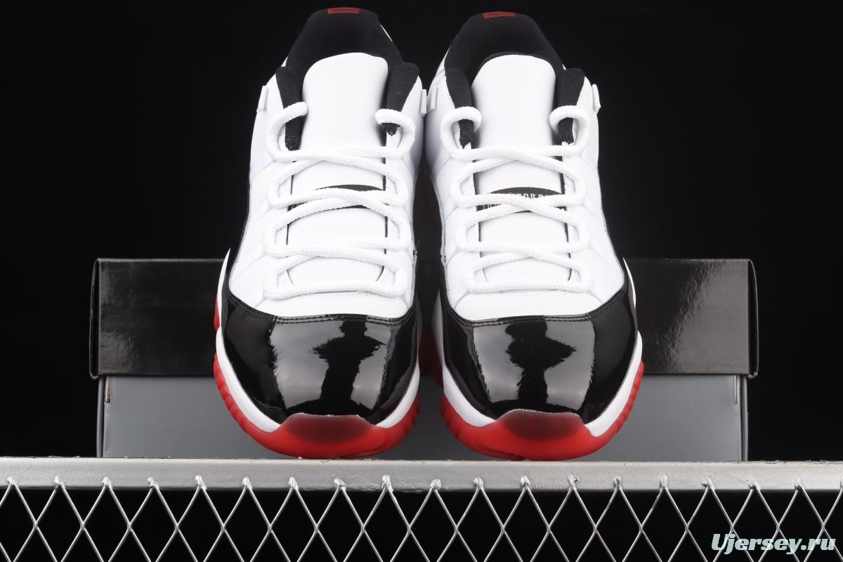 Air Jordan 11 Retro Low 11 low-grade lacquer leather black and red head layer true carbon AV2187-160