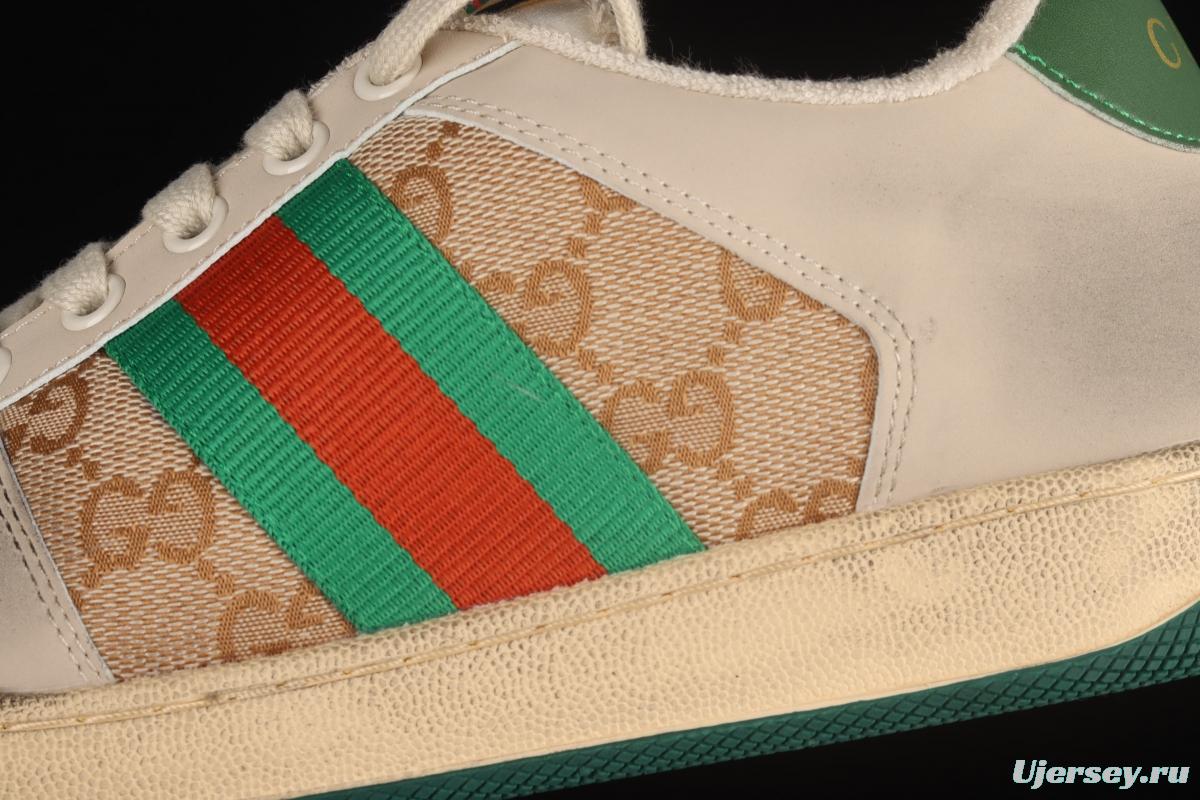 Gucci Distressed Screener Sneaker Gucci classic dirty shoes