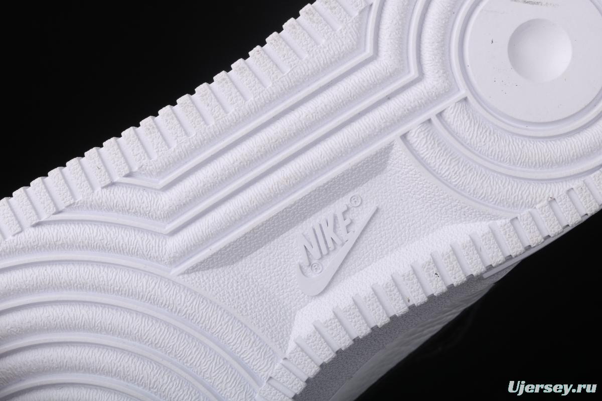 NIKE Air Force 1 Mid'07 Lv8 white and black simple edition OW letter casual board shoes 804609-103