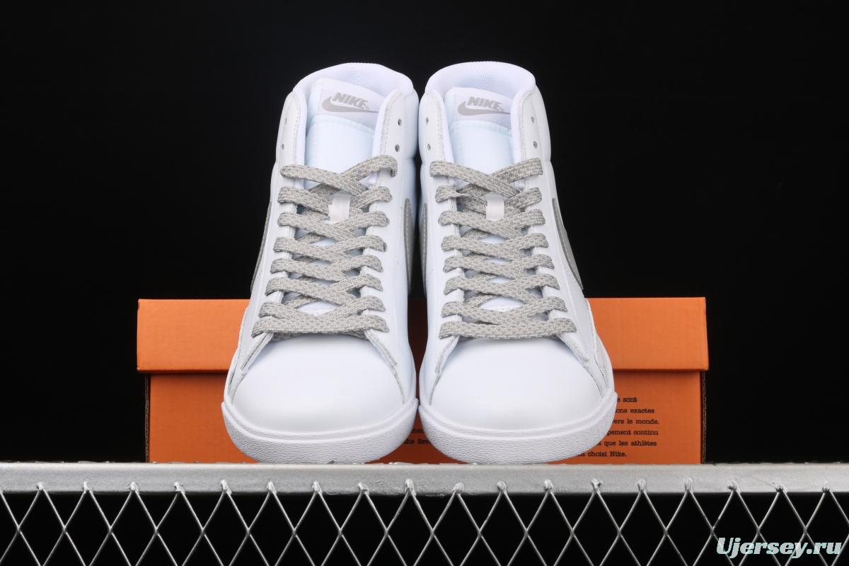 NIKE Blazer Mid Retro Trail Blazers Leather High-top Leisure Sports Board shoes 845054-106