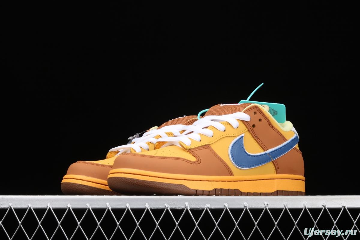 Nike DUNK Low Newcastle Brown Ale TS with the same yellow beer super-limited color matching Newscale low-top skateboard shoes 313170-741