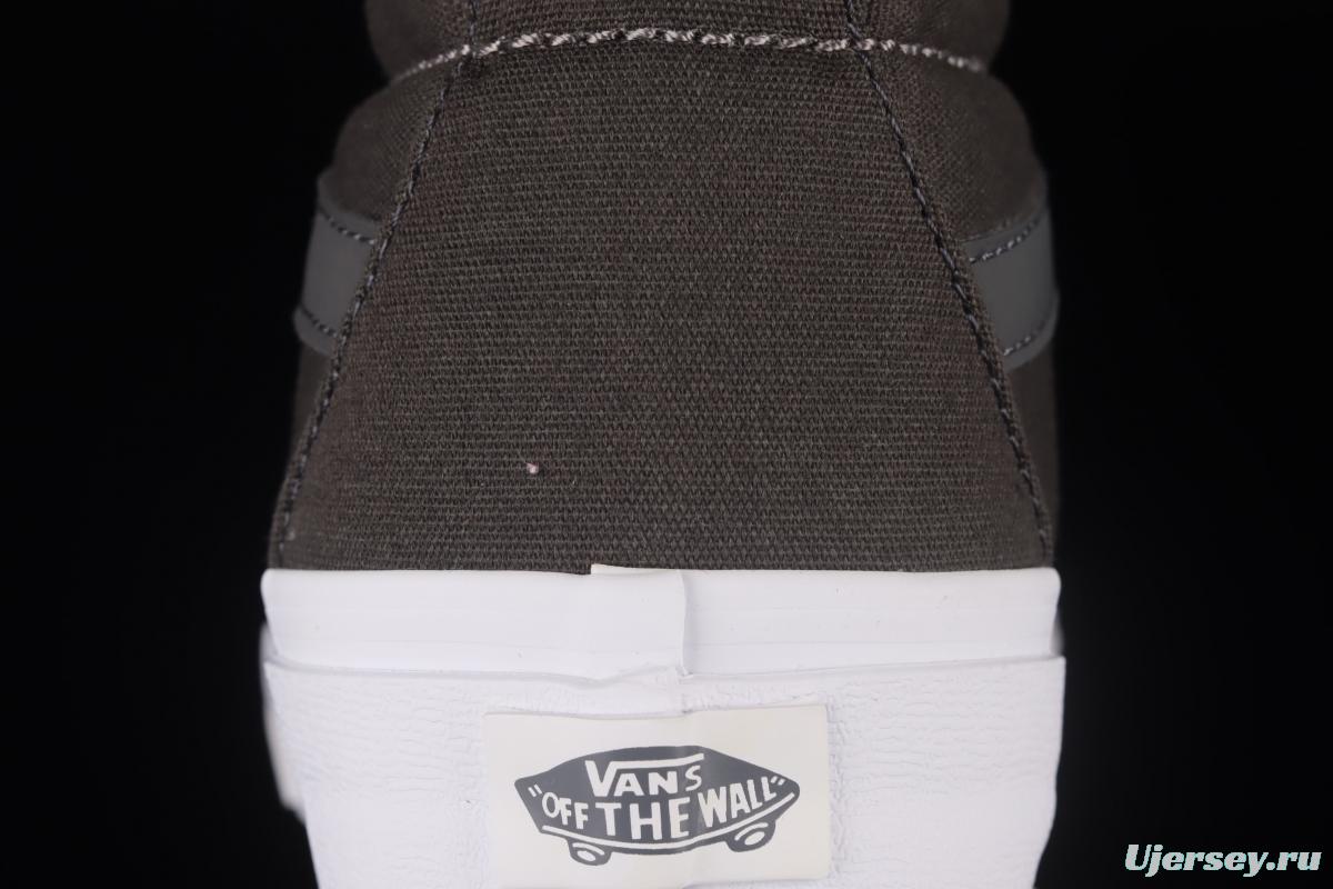 Vans Sk8-Hi Slim classic haze grey high top casual board shoes VN0A38F7POT