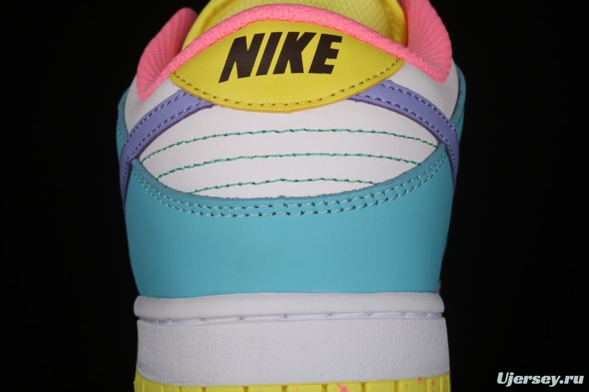 NIKE SB DUNK Low SE Candy egg / candy mandarin duck dunk series low side leisure sports skateboard shoes DD1872-100