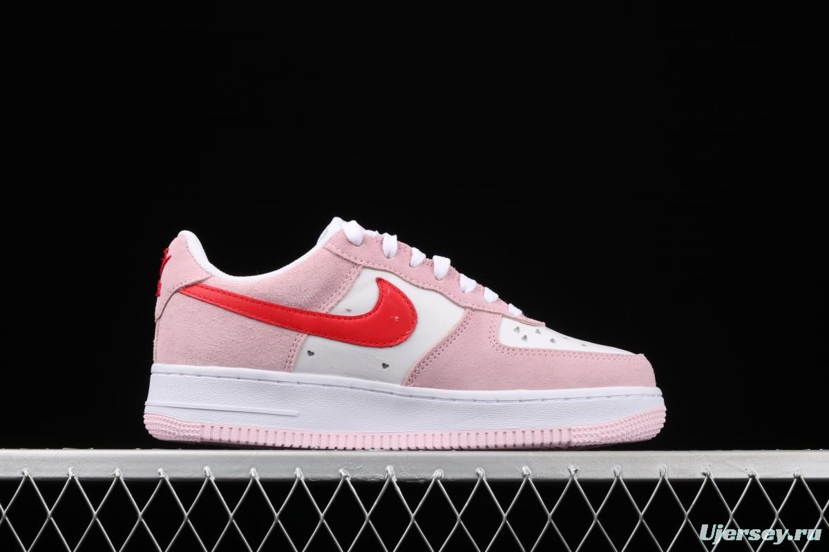 NIKE Air Force 11607 QS Pink Valentine's Day PEACEMINUSONE same style DD3384-600