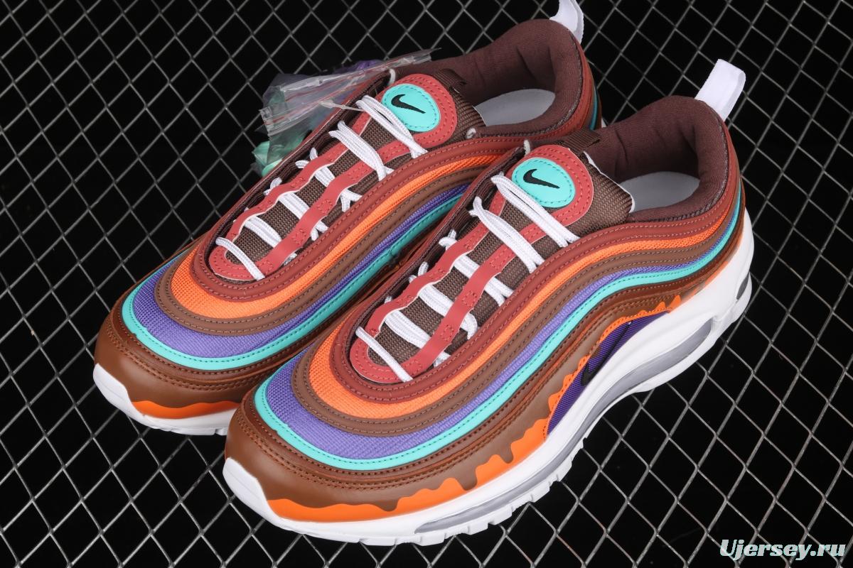 NIKE Air Max 97 melted ice cream color mattress running shoes 921826-101