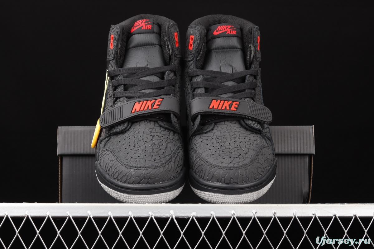 Jordan Legacy 312 black burst color matching Velcro three-in-one board shoes AV3922-006