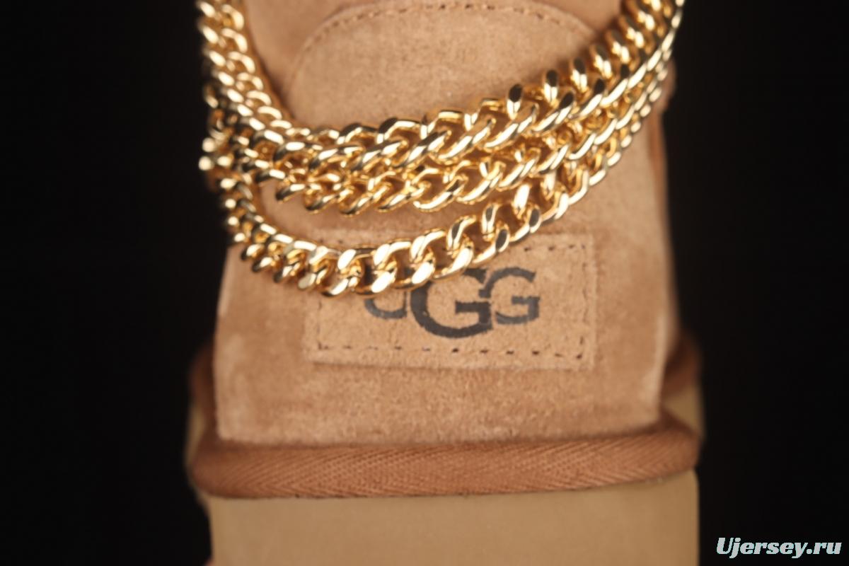 UGG Mini Bailey Button II outdoor snow boots in metal chain 1123668