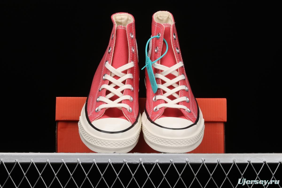 Converse 70s spring new color environmental protection watermelon red high top leisure board shoes 170790C