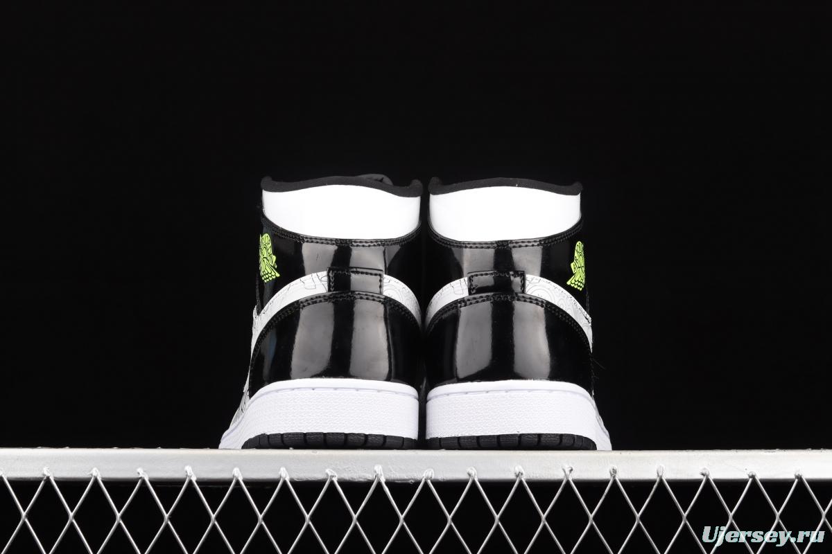 Air Jordan 1 Mid SE basketball shoes in black and white DC4099-100