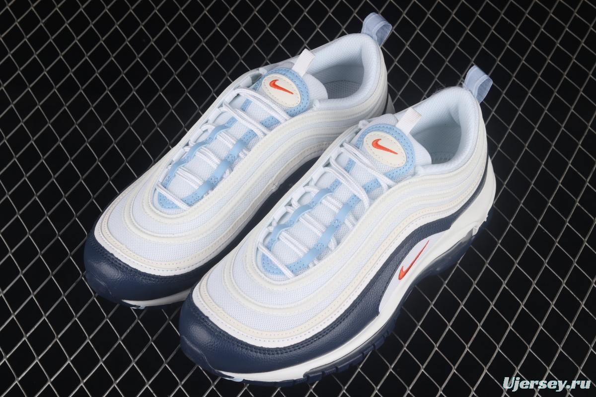 NIKE Air Max 97 navy blue color bullet air cushion running shoes DM2824-100