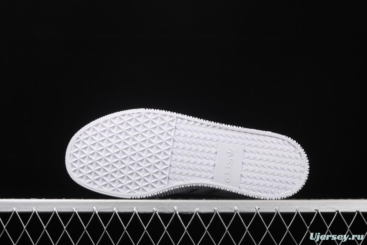 Adidas Sambarose W FX3819 clover vintage pure white thick-soled high board shoes