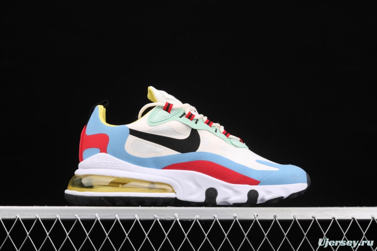 NIKE Air Max 270React new high-frequency mesh function half-palm air cushion running shoes AT6174-002