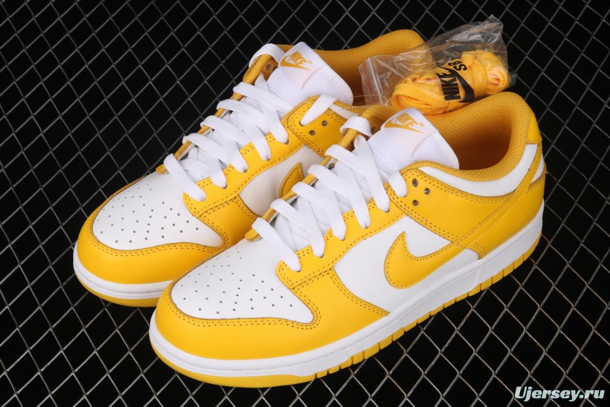 NIKE SB DUNK Low SP Syracuse yellow and white full-head low-top skateboard shoes CU1726-901