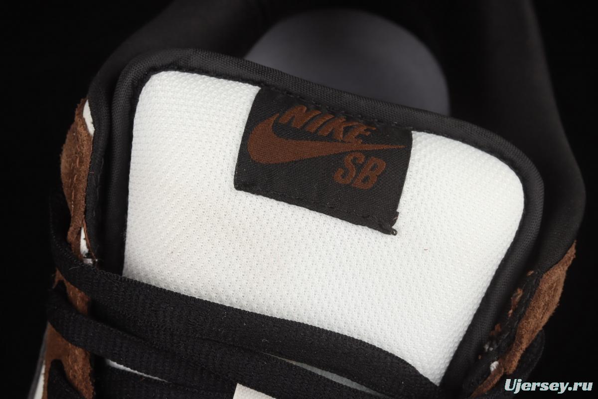 NIKE SB DUNK Low Pro Trail End Brown turn hair brown, white and black snake pattern dunk series low side leisure sports skateboard shoes 304292-102