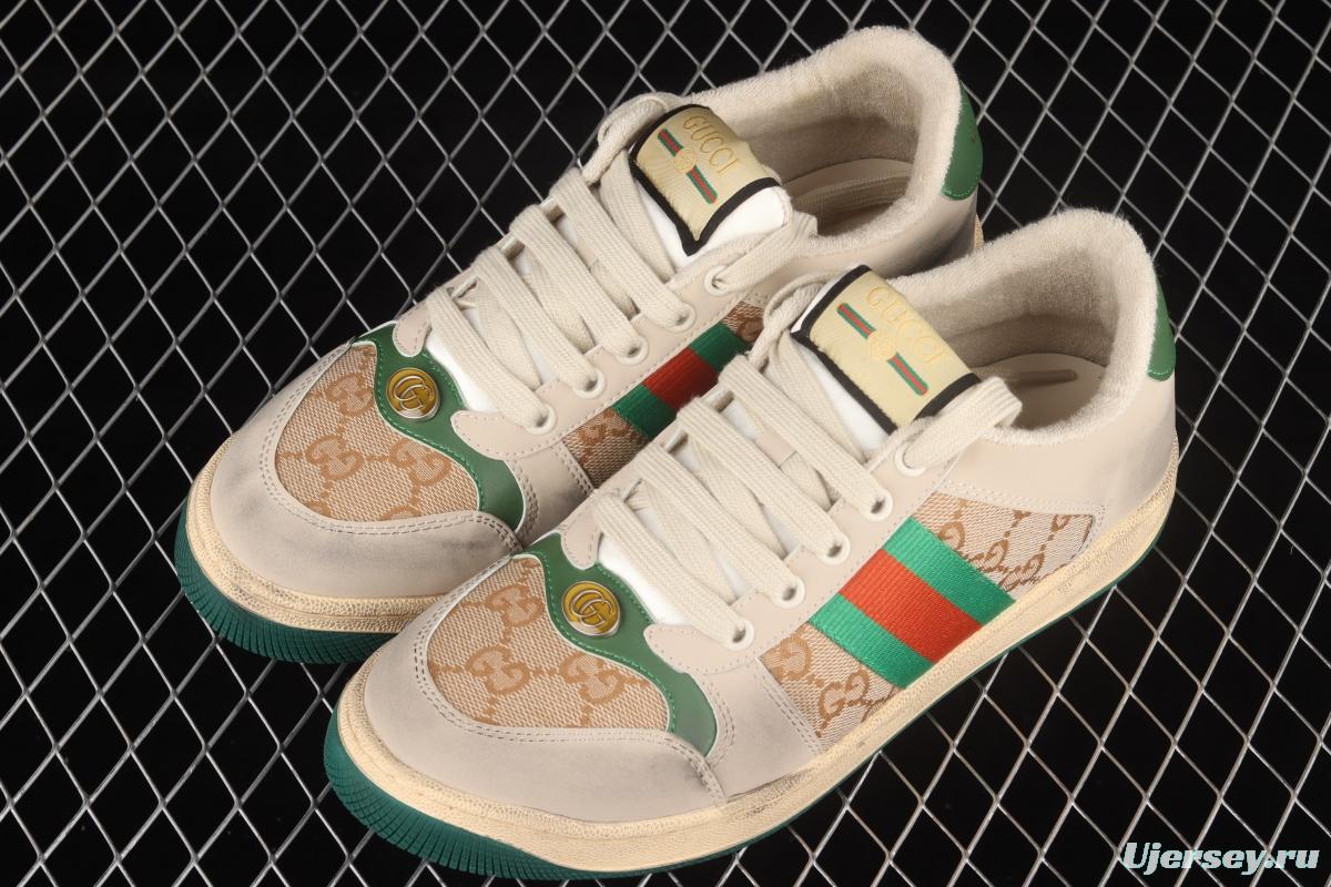 Gucci Distressed Screener Sneaker Gucci classic dirty shoes