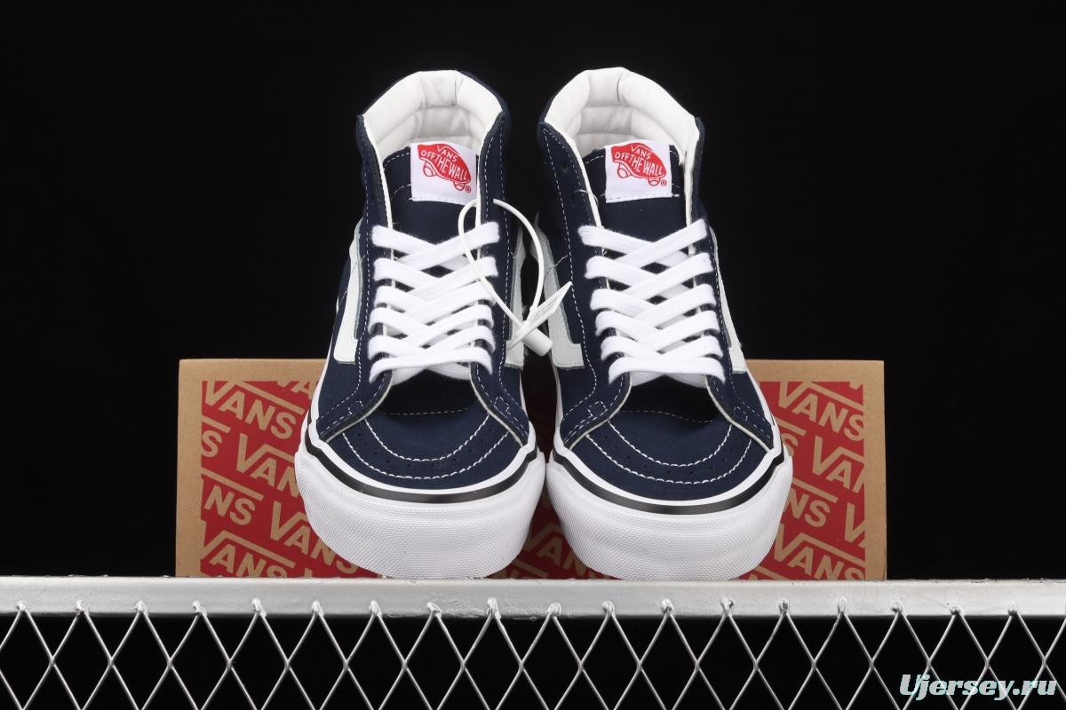 Vans Sk8-Hi Lx Anaheim dark blue high-top sports board shoes VN0A38GF9GK