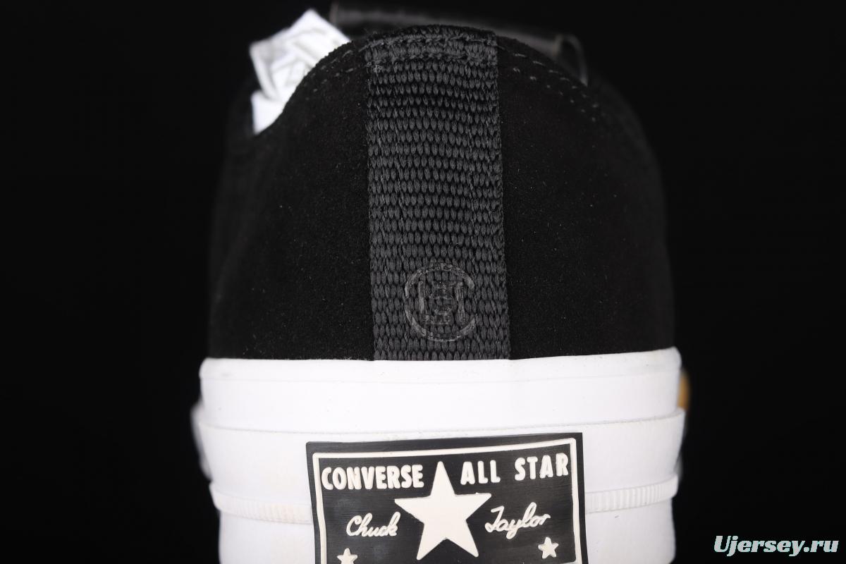 CLOT x Converse Chuck 70 OX PALOMA BLACK joint black suede low-top casual board shoes 171841C