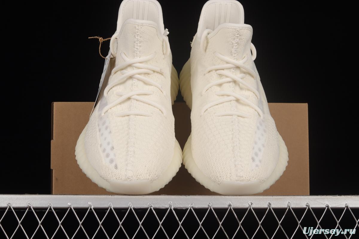 Adidas Yeezy 350 Boost V2 Pure Oat HQ6316 Pure White 2.0 Color Matching BASF Boost Original Bottom