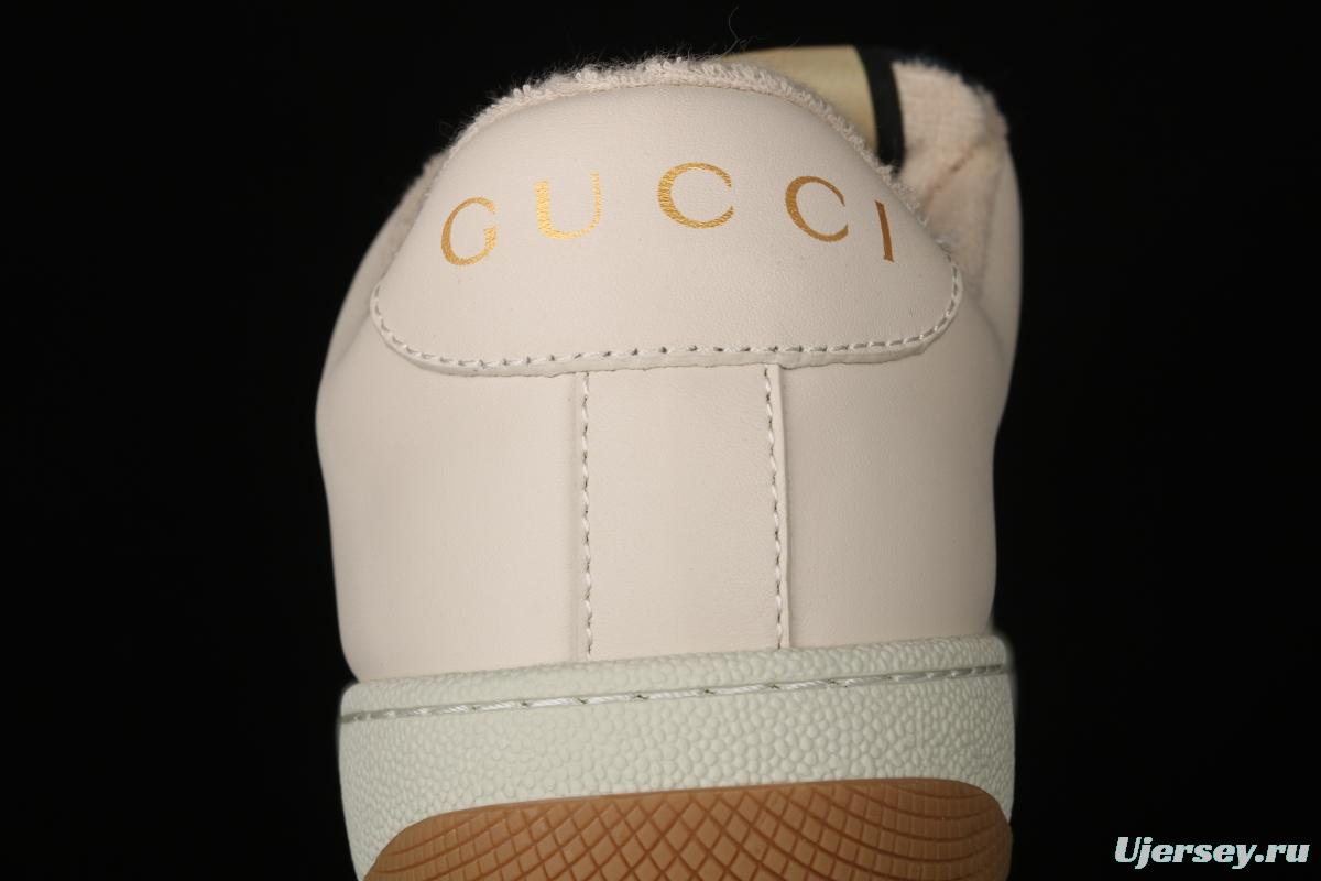 Gucci Distressed Screener Sneaker classic daddy shoes A37G09064