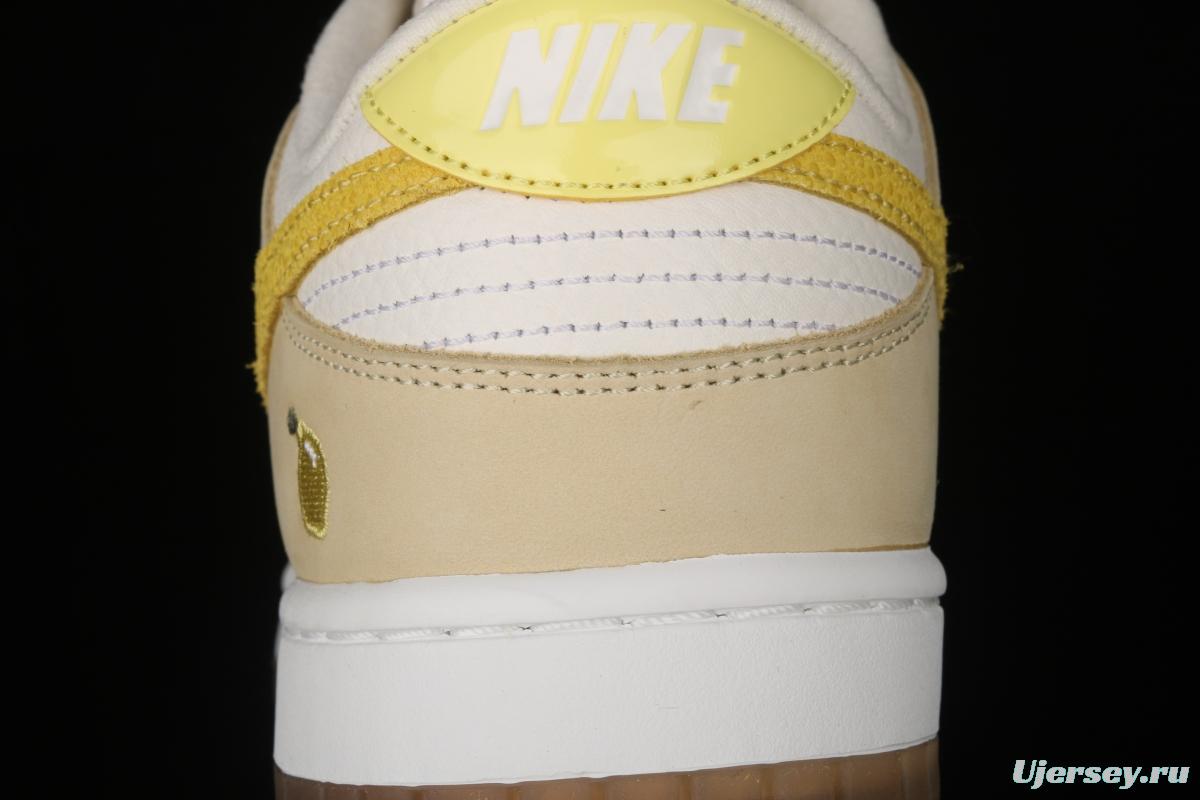 NIKE SB DUNK Low dunk series lemon yellow color matching low-side leisure sports skateboard shoes DJ6902-700