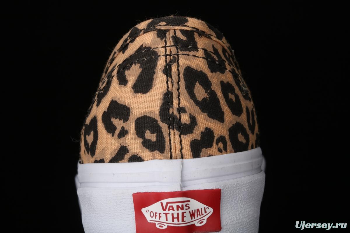 Vans Authentic 2021SS official website limited leopard print low-top casual board shoes VN0AODUNQQ