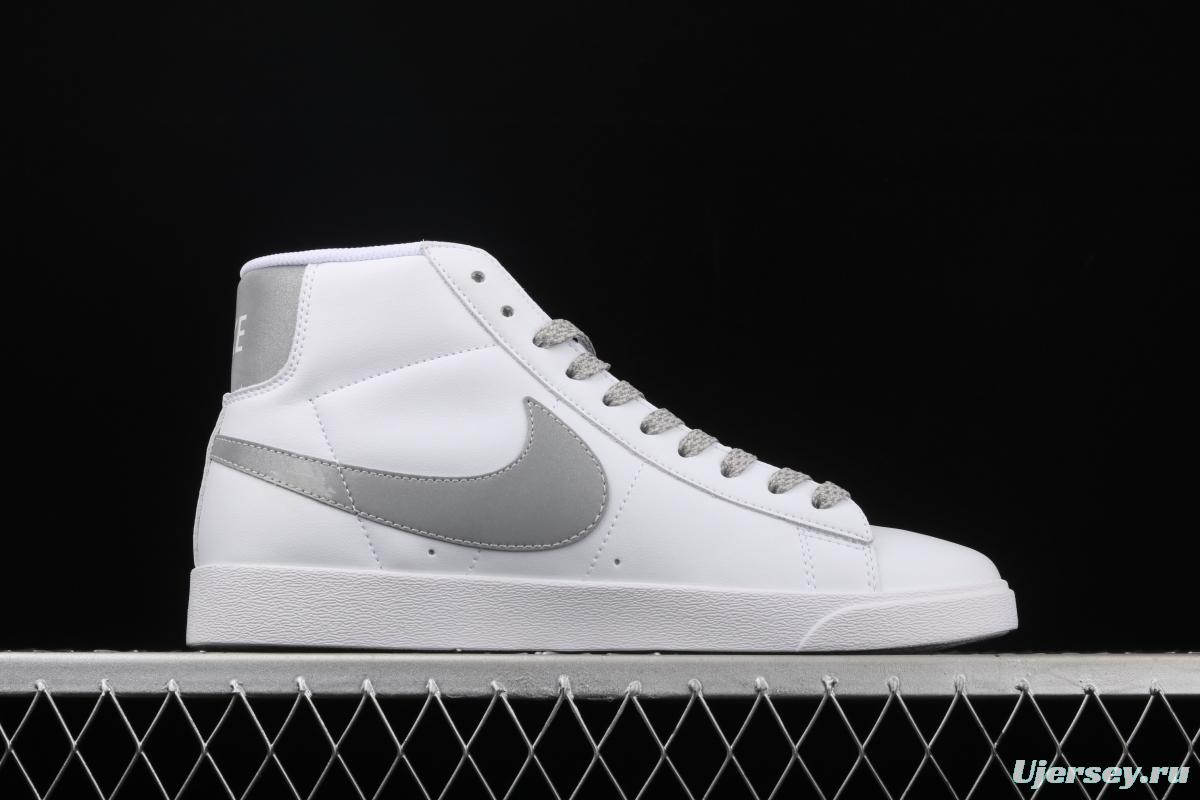 NIKE Blazer Mid Retro Trail Blazers Leather High-top Leisure Sports Board shoes 845054-106